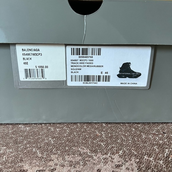 Brand New Black Balenciaga Sneakers size US 13 - Picture 3 of 8